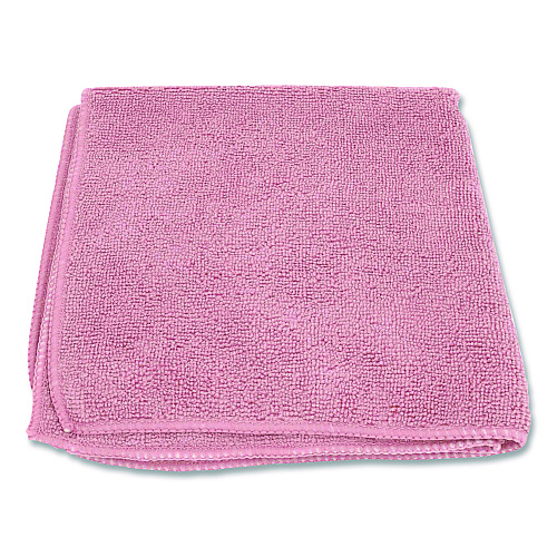 Boardwalk Microfiber Cloths, 12 x 12, Pink, 12/Pack (12PINCLOTH)