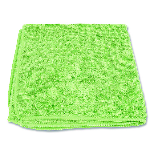 Boardwalk Microfiber Cloths, 12 x 12, Green, 12/Pack (12GRECLOTH)