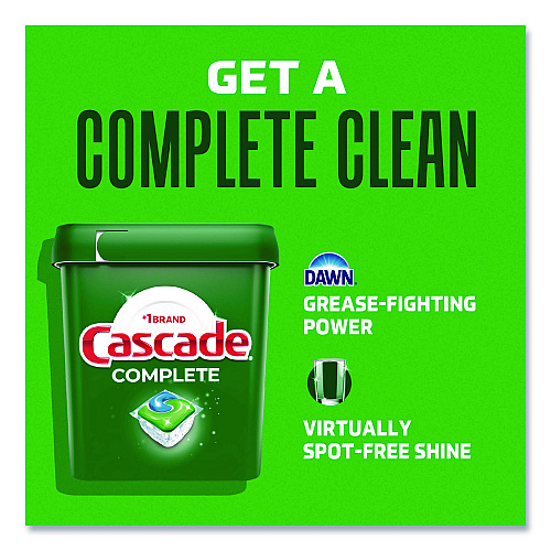 Cascade Complete ActionPacs, Fresh Scent, 4 Pods/Pack, 30 Packs/Carton (17626)