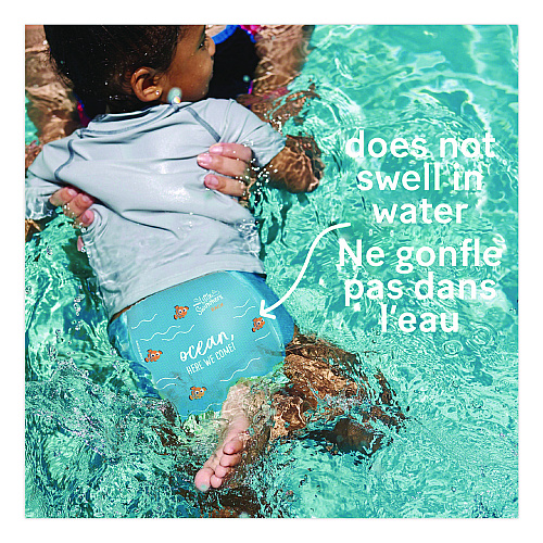 Huggies Little Swimmers, Size 5-6, Baby Weight 32 lbs and Up, Blue, 10/Pack, 8 Packs/Carton (18345)