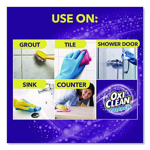 OxiClean + Bleach Mold and Mildew Stain Remover, Citrus Scent, 30 oz Spray Bottle, 8/Carton (5703730000)
