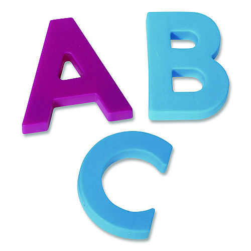 Learning Resources Jumbo Uppercase Magnetic Letters, 2.5" Tall, Assorted Colors, 40 Pieces (LER0450)