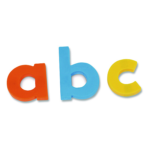 Learning Resources Jumbo Lowercase Magnetic Letters, 1.5" Tall, Assorted Color Characters, 40 Pieces (LER0451)
