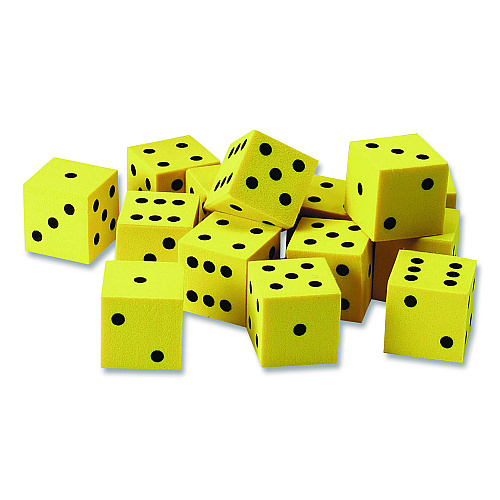 Learning Resources Soft Foam Dot Dice, Grades Pre-K to 1, 200 Pieces (LER6351)