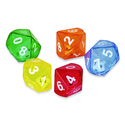 Learning Resources 10-Sided Double-Decahedra Dice in Dice, Ages 6 to 10, 72 Dice (LER7698)