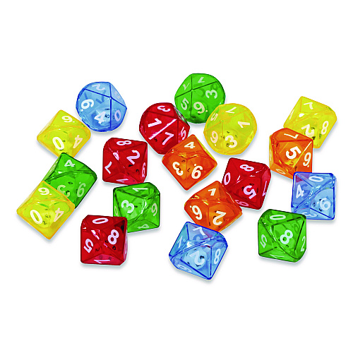 Learning Resources 10-Sided Double-Decahedra Dice in Dice, Ages 6 to 10, 72 Dice (LER7698)