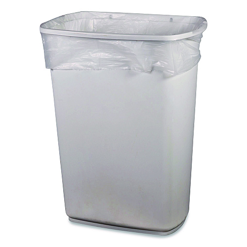 Heritage Linear Low-Density Can Liners, 30 gal, 1.1 mil, 36" x 30", Clear, Flat Pack, 250/Carton (H6036SC)
