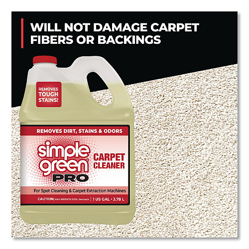 simple green Pro Carpet Cleaner, Unscented, 1 gal Bottle, 4/Carton (0506128)