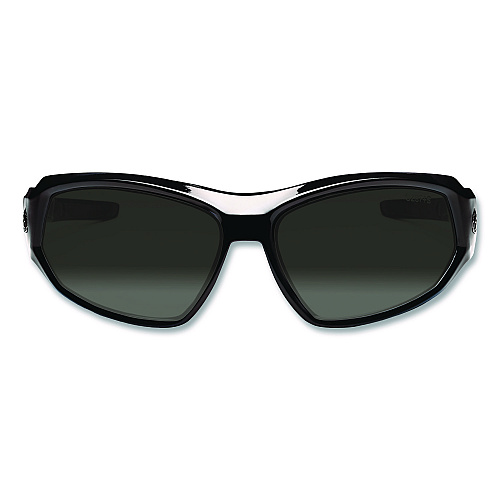 ergodyne Skullerz Loki Safety Glasses/Goggles, Black Frame/Smoke Lens, Nylon/Polycarb (56030)