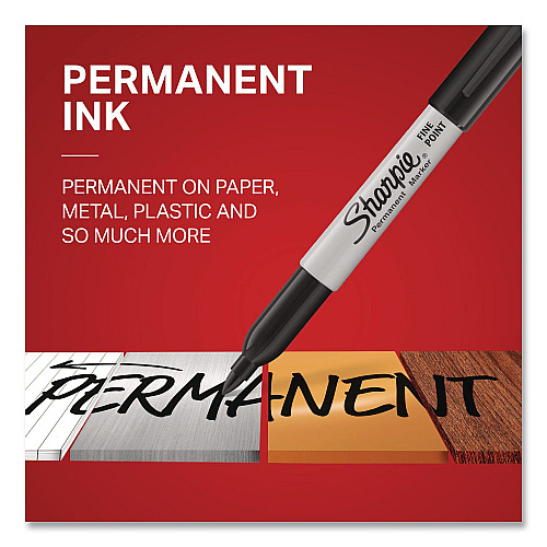 Sharpie Fine Tip Permanent Markers, Fine Bullet Tip, Assorted Colors, 12/Pack (30075PP)