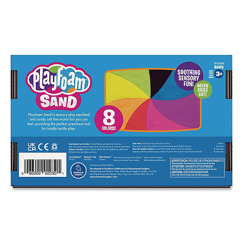 Educational Insights Playfoam Sand, Ages 3 to 12, Eight Assorted Color 6 oz Packs (2230)