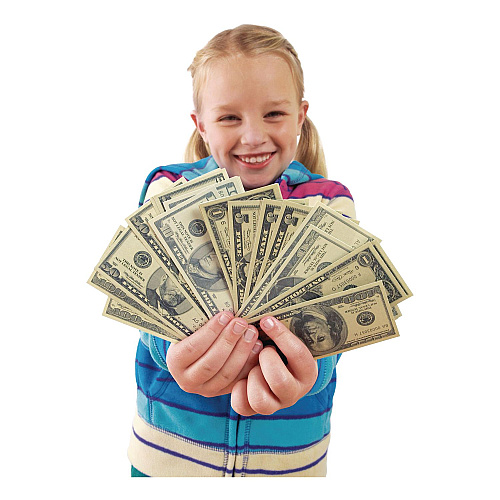 Educational Insights Play Money Deluxe Set, Grades K to 4, 750 Pieces (3059)