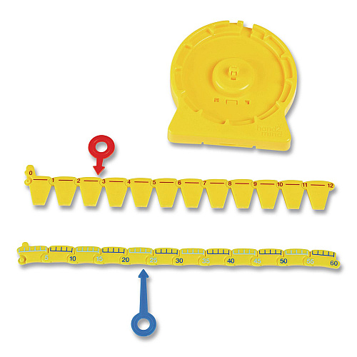 hand2mind NumberLine Clock Set, Grades K to 4, 6 Pieces (92287)