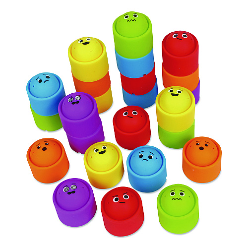 Learning Resources Rainbow Emotion Fidget Popper Classroom Set, Ages 3 and Up, Assorted Colors, 24 Pieces (LER5572)