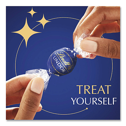 Lindt Lindor Dark Chocolate Truffles, 25.4 oz Box, 60/Box (LAS3513)