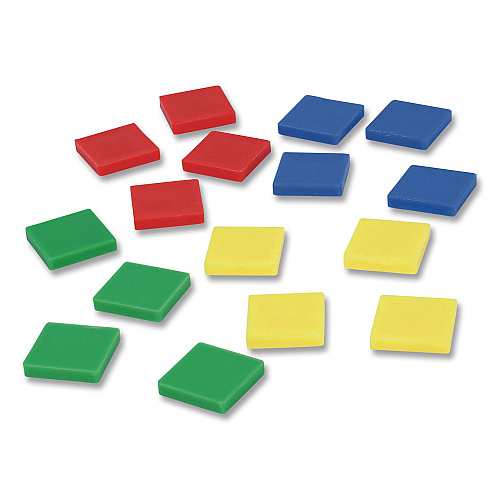 Learning Resources Square Color Tiles, Pre-K to K, 400 Pieces (LER0203)
