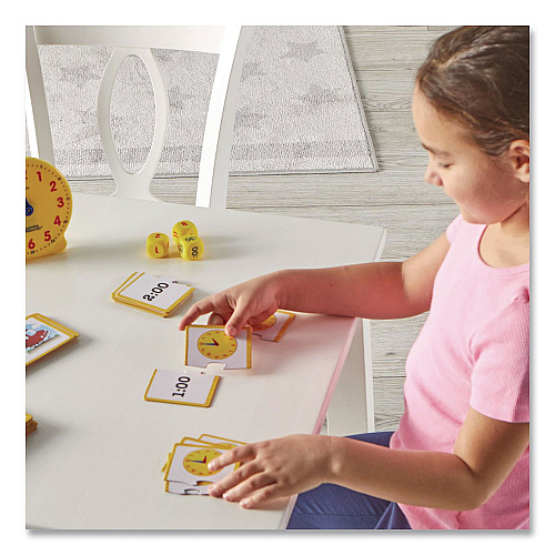 Learning Resources Time Activity Set, 1 to 12 Players, Grades K to 1, 41 Pieces (LER3220)