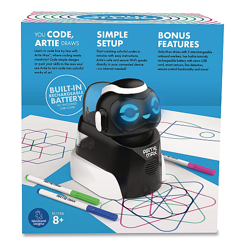 Educational Insights Artie Max The Coding Robot, Grades 3 to 8 (1126)