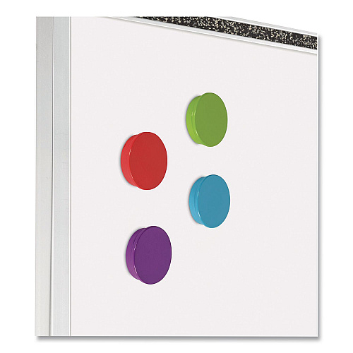 Learning Resources Super Strong Magnets, Small, 1.5" Diameter, Assorted Colors, 4 Pieces (LER2689)