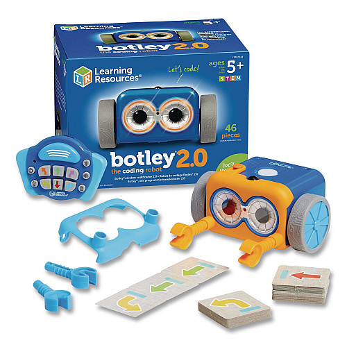 Learning Resources Botley 2.0 The Coding Robot, Grades K to 6, 46 Pieces (LER2941)