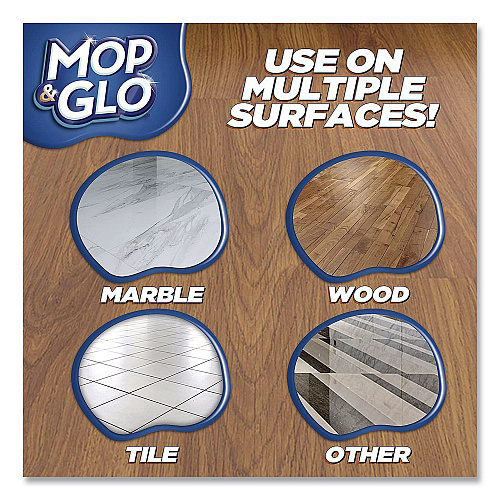 MOP & GLO Ready to Use Multi-Surface Floor Cleaner, Fresh Citrus Scent, 32 oz Bottle, 4/Carton (98563CT)