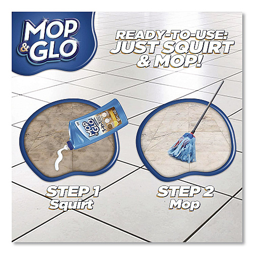 MOP & GLO Ready to Use Multi-Surface Floor Cleaner, Fresh Citrus Scent, 32 oz Bottle, 4/Carton (98563CT)