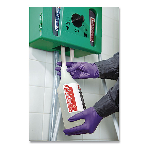 3M Non-Acid Disinfectant Bathroom Cleaner Concentrate, 0.5 gal Bottle, 4/Carton (15A)