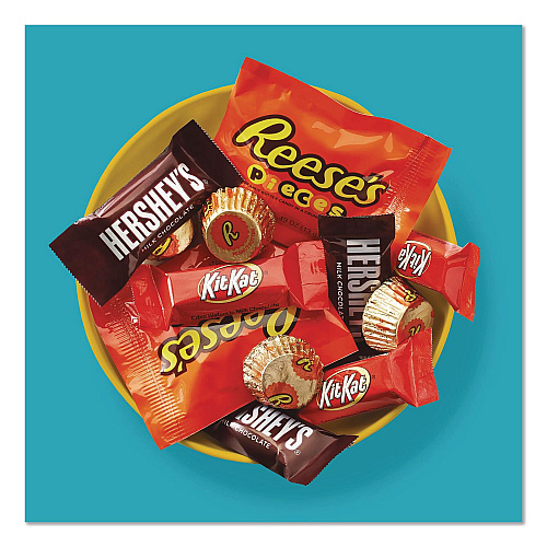 Hershey's Milk Chocolate Candy Mini Assortment, 60.1 oz Bag, 2/Carton (60004184)