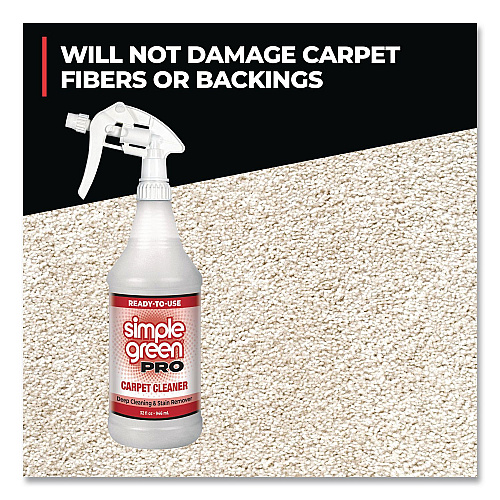 simple green Pro Carpet Cleaner Ready-To-Use, 32 oz Spray Bottle, 12/Carton (0506032)