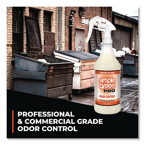 simple green Pro Odor Control Ready-To-Use, Herbal, 32 oz Spray Bottle, 12/Carton (0704032)