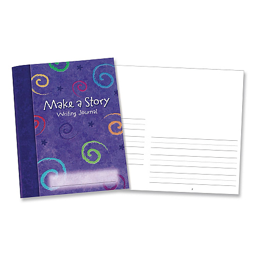 Learning Resources Make-a-Story Journal, Manuscript Format, Blue Cover, (32) 9 x 7 Sheets, 10 Journals (LER3469)