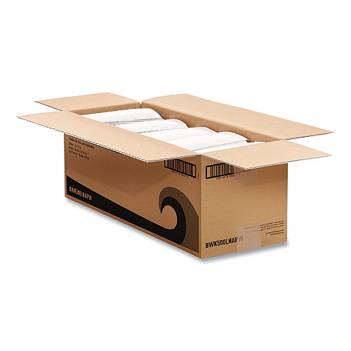 Boardwalk Guest Towels, 1-Ply, 12 x 17, White, 100/Pack, 5 Packs/Carton (500LNAPW)