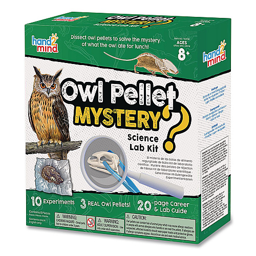 hand2mind Owl Pellet Mystery Science Lab Kit, Grades 3 to 8 (90738)