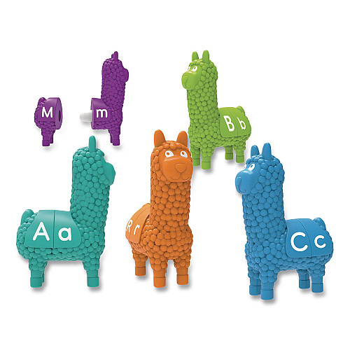 Learning Resources Snap-n-Learn Letter Llamas, Pre-K, 26 Pieces (LER6713)