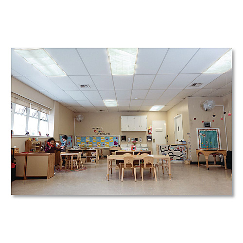 Educational Insights Florescent Light Filter Covers, Square, 2 ft x 4 ft, Whisper White, 4 Panels (1231)