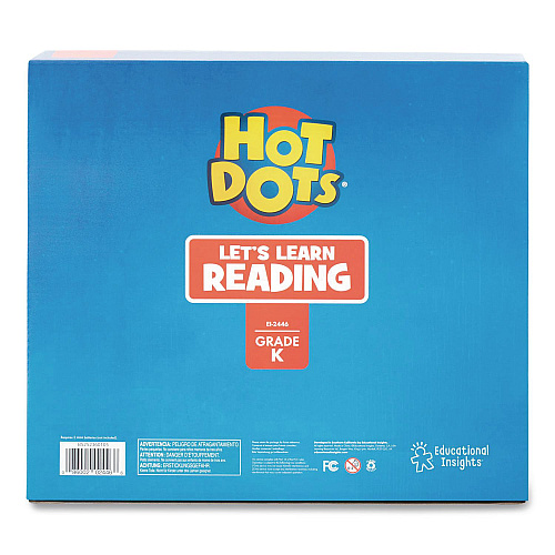 Educational Insights Hot Dots Let's Learn Kindergarten Reading, Grade K, 50 Pages (2446)