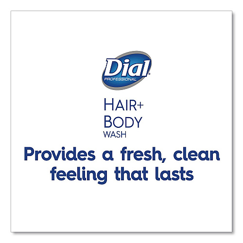 Dial Hair + Body Wash Refill for Versa Dispenser, Neutral Scent, 15 oz, 6/Carton (16304CT)