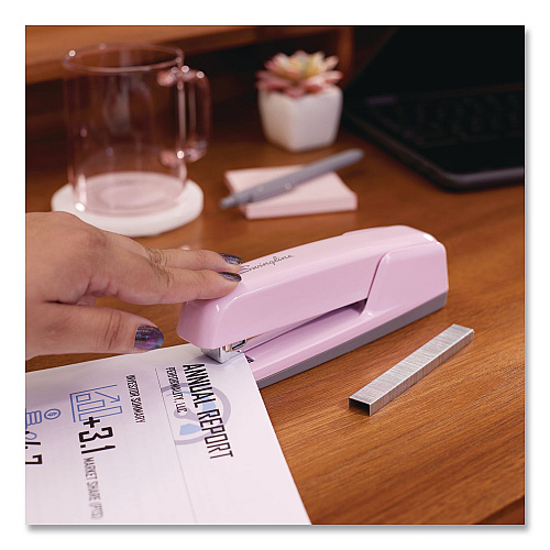 Swingline 747 Business Full Strip Desk Stapler, 30 Sheet Capacity, Blush Pink (74740)