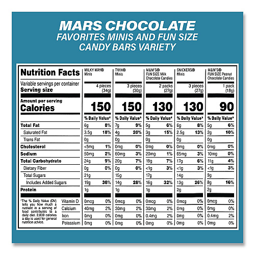 Hershey's Assortment Milk Chocolate/Mar's Chocolate Favorites, 30.22 oz Bag and 62.6 oz Bag/Carton (60004054)
