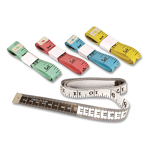 Learning Resources Standard/Metric Tape Measure, 60" Long, Assorted Colors, Plastic, 10 Tape Measures (LER0363)