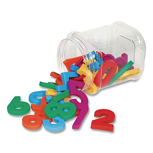 Learning Resources Jumbo Magnetic Numbers and Operations, Assorted Colors, 36 Pieces (LER0452)