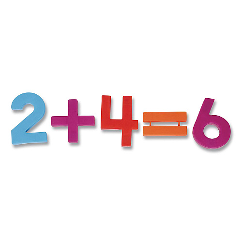 Learning Resources Jumbo Magnetic Numbers and Operations, Assorted Colors, 36 Pieces (LER0452)