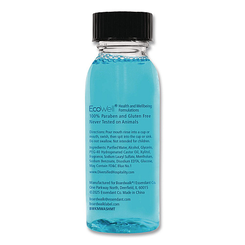 Boardwalk Mouth Rinse, Mint Flavor, 30 mL Bottle, 180/Carton (MWASHMT)