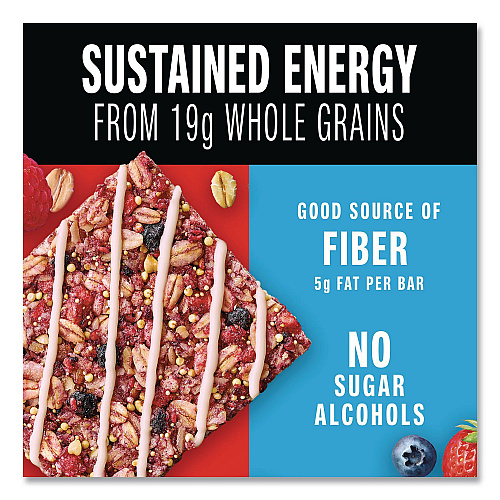 KIND Healthy Grains Energy Mixed Berry Bars, 1.4 oz Bar, 10/Box (67073)