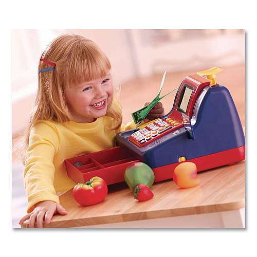 Learning Resources Teaching Cash Register, Pre-K to K, 73 Pieces (LER2690)