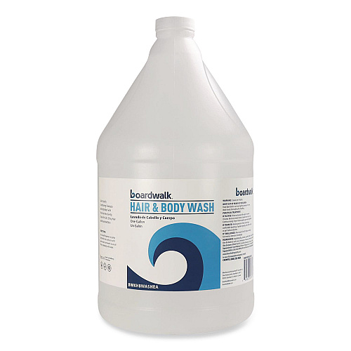 Boardwalk Hair and Body Wash, Green Tea Lemongrass Scent, 1 gal Bottle, 4/Carton (HBWASH)