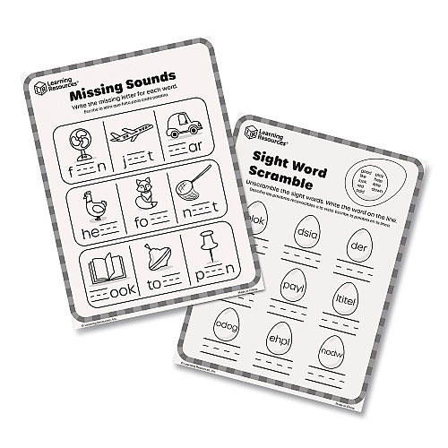 Learning Resources Skill Builders! Kindergarten Reading Activity Set, Grades K to 1, 121 Pieces (LER1246)