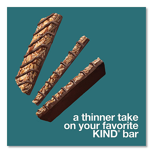 KIND Thins Dark Chocolate Nuts and Sea Salt/Caramel Almond and Sea Salt Variety Pack, 0.74 oz Bar, 20/Box (41888)