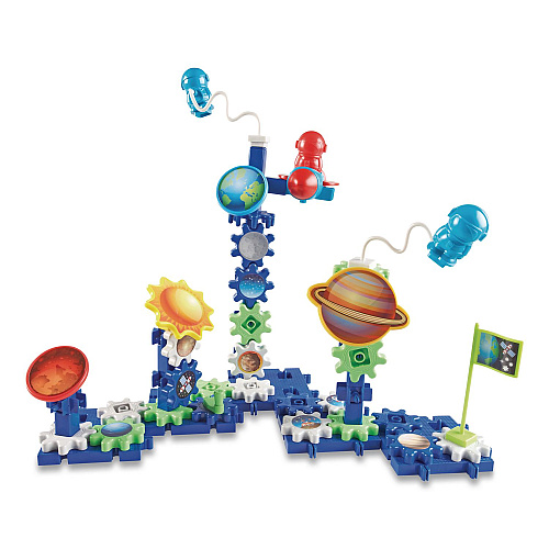 Learning Resources Gears! Gears! Gears! Space Explorers Building Set, Grades Pre-K to 5, 77 Pieces (LER9217)