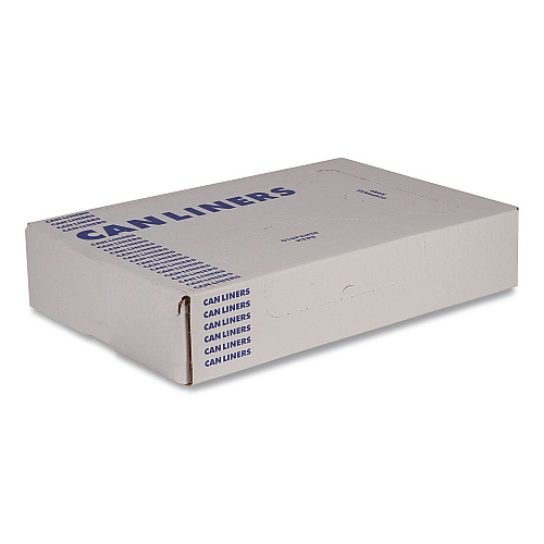 Heritage Linear Low-Density Can Liners, 45 gal, 3 mil, 40" x 48", Clear, 75/Carton (B8048ZC)